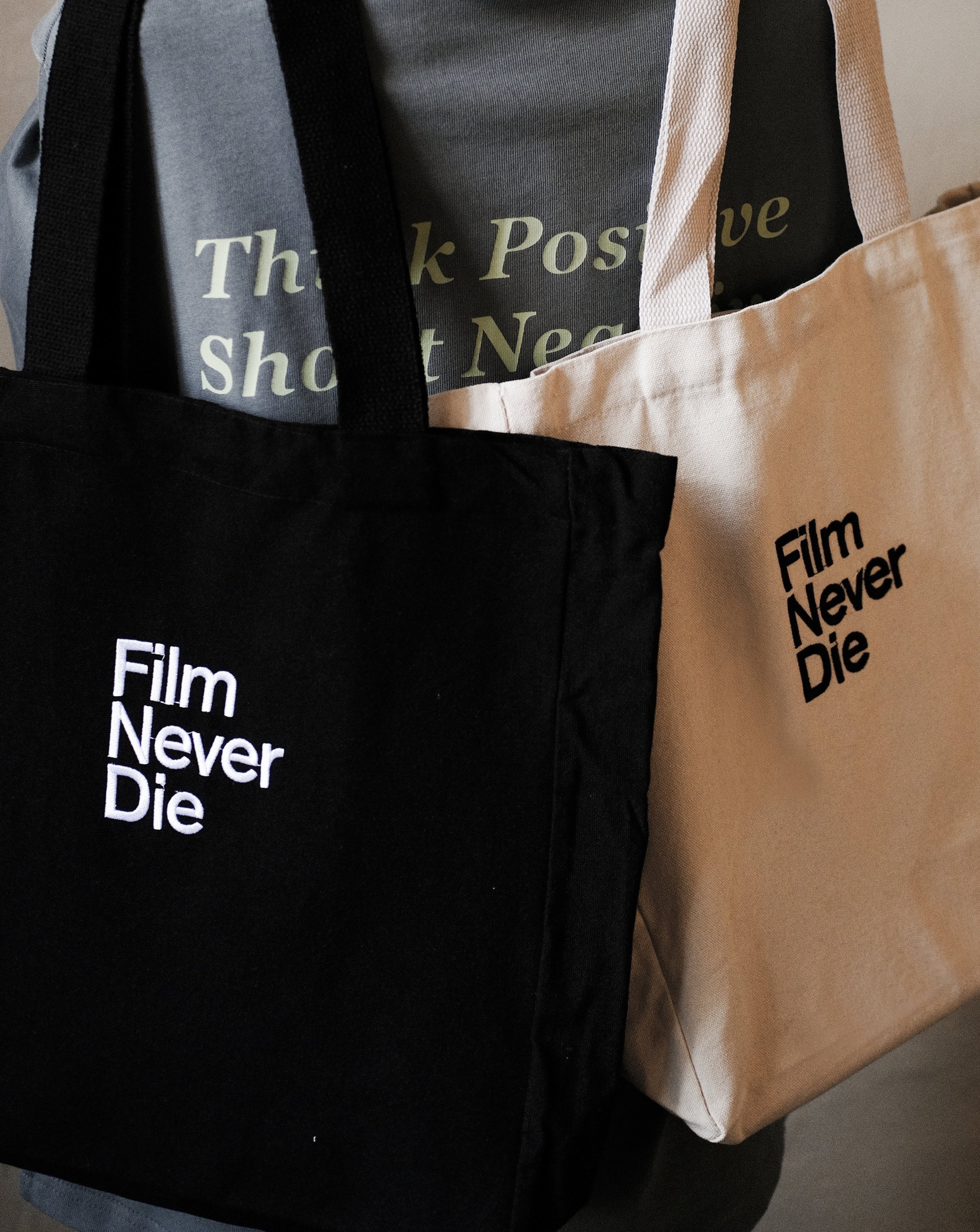 [新品/即発送] film photo tote bag#No.21 White