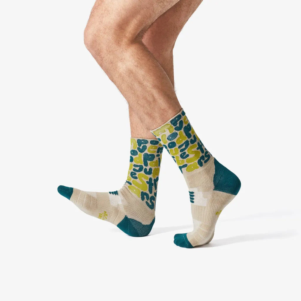 Goodness,me | Good Soldier | Patterned Performance Crew Socks