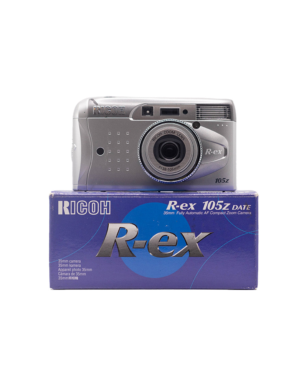 *NEW Ricoh R-ex 105z Date 35mm Point & Shoot Camera with 38-105mm with f/4.8-12.3 lens