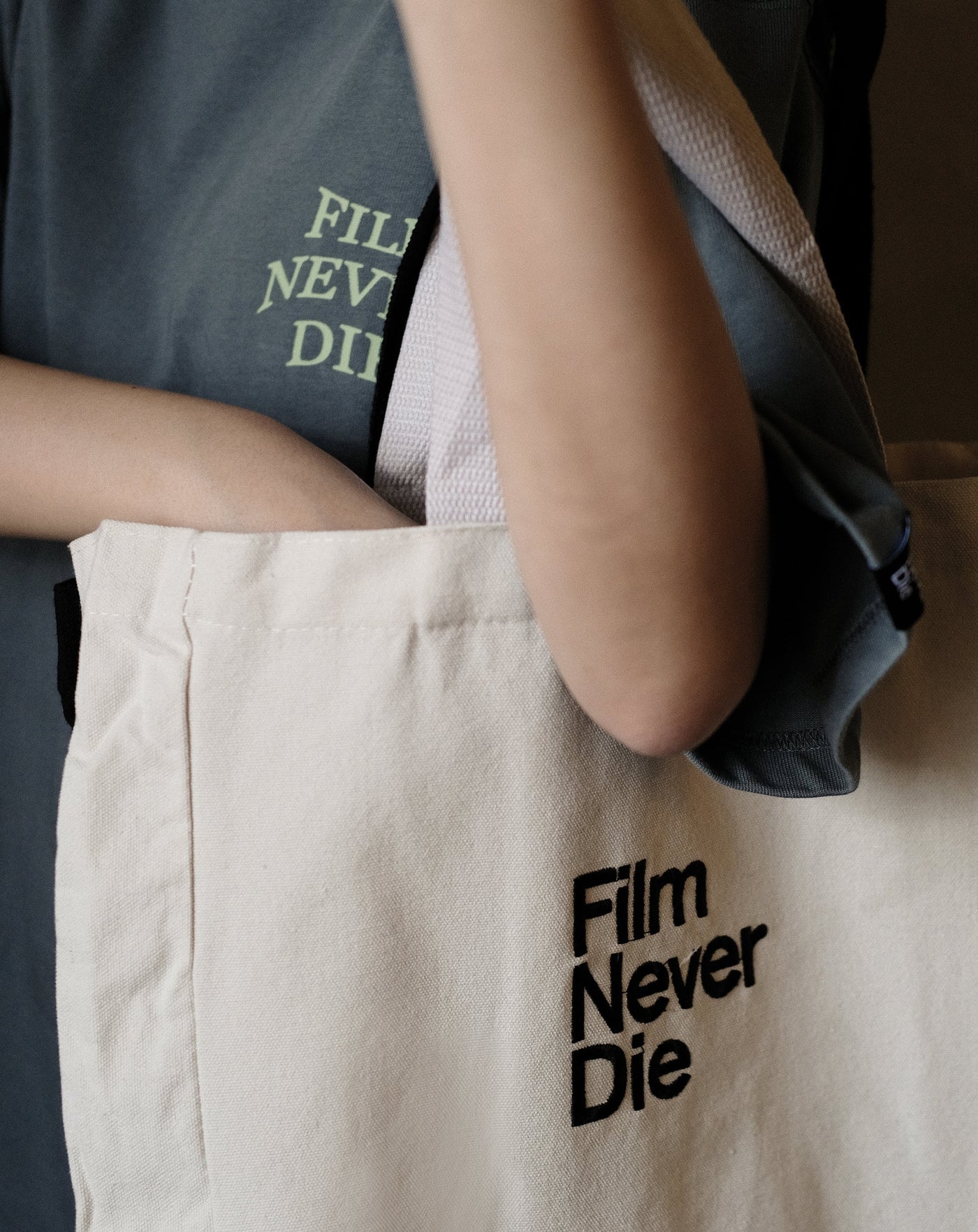[新品/即発送] film photo tote bag#No.21 White